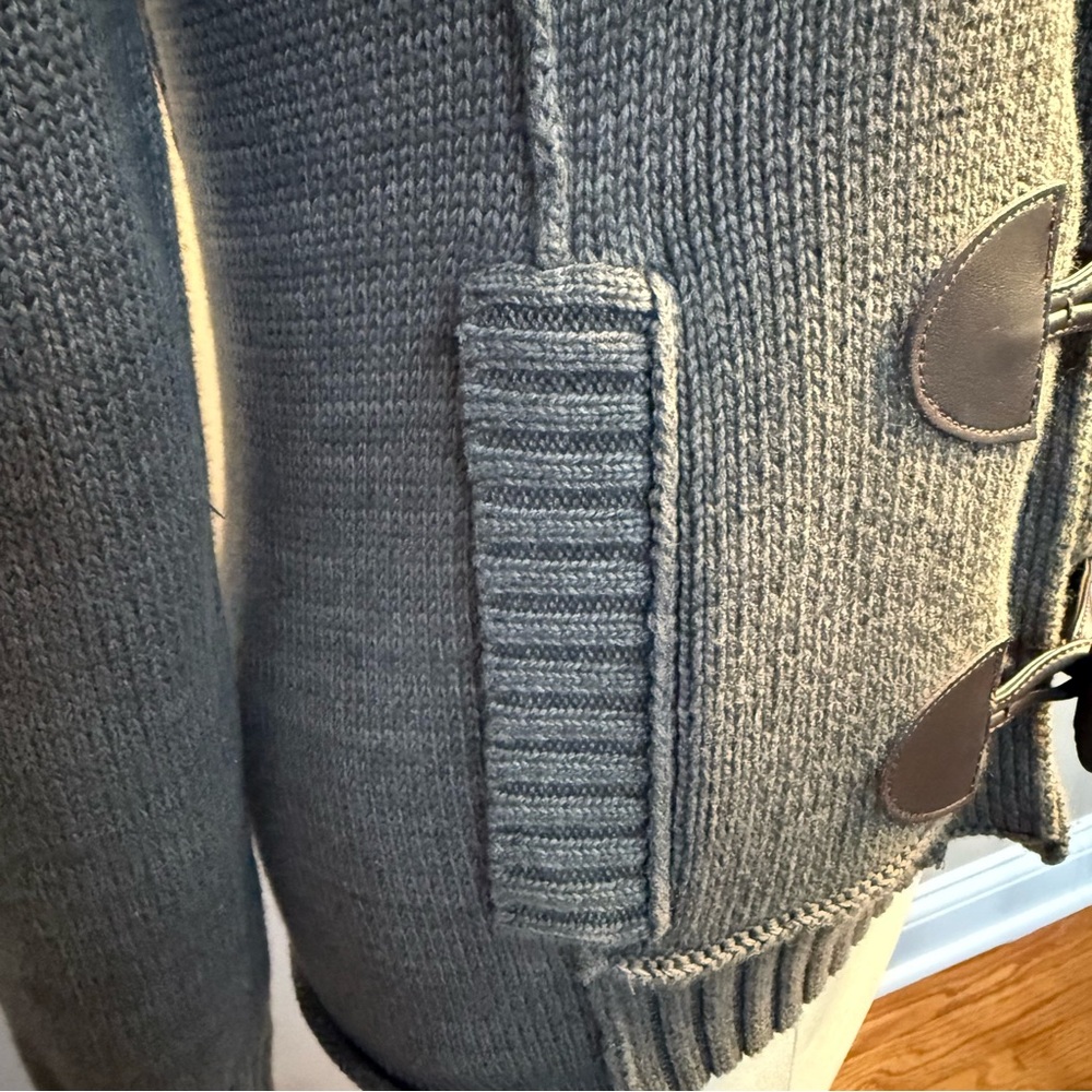 Ralph Lauren Gray/Green Toggle Cardigan, XS - Picture 10 of 16